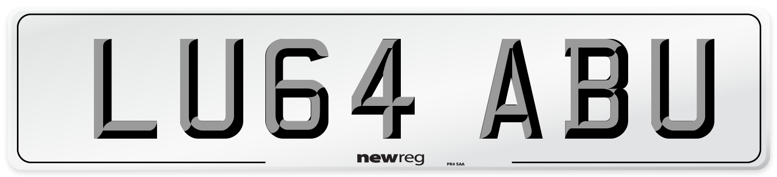 LU64 ABU Number Plate from New Reg